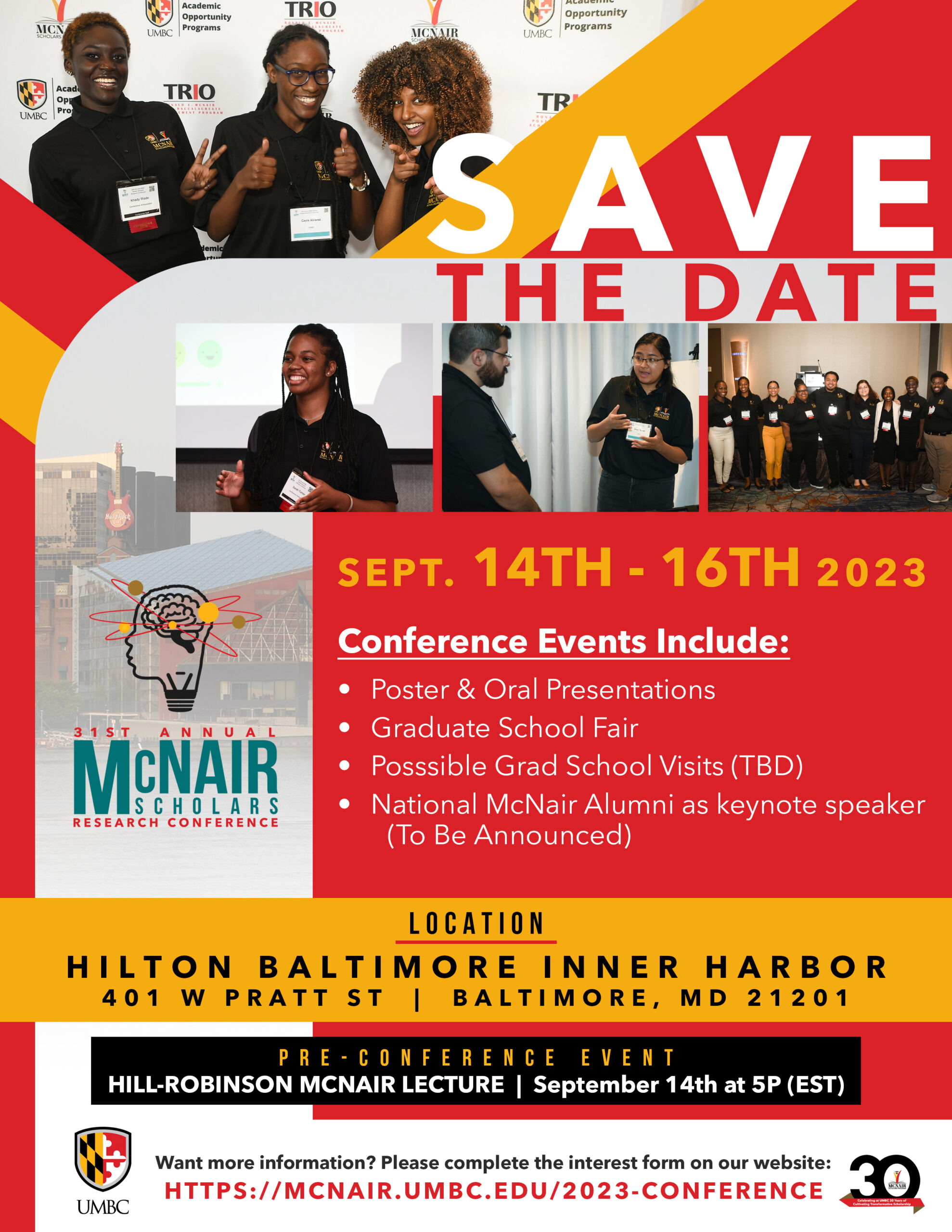 2023 Conference McNair Scholars Program UMBC