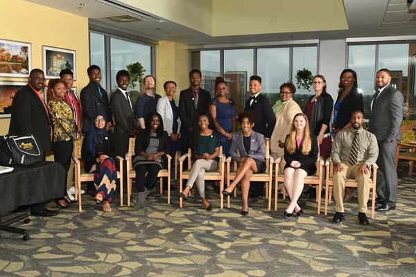A large group photo of the 2017 McNair class